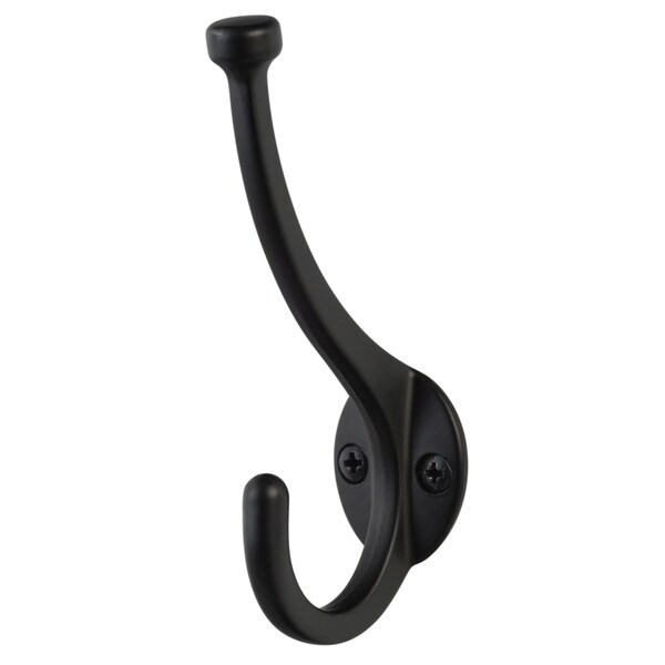 Sure-Loc Hardware Sure-Loc Hardware Small Pilltop Coat Hook, Flat Black RH6 FBL - main